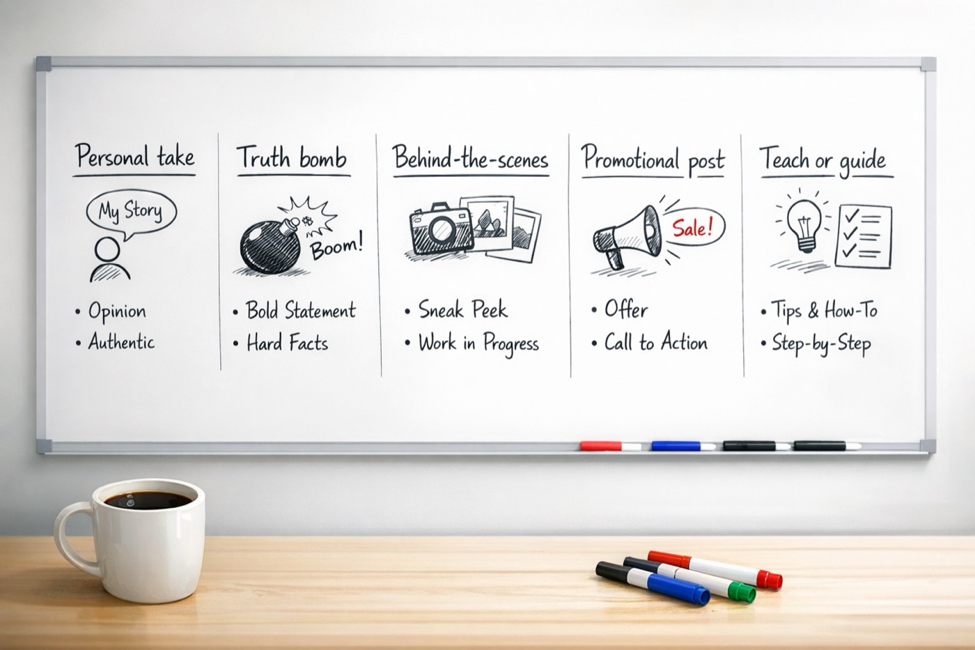 The Only 5 Social Media Posts You’ll Ever Need (Plus the Prompts to Write Them)