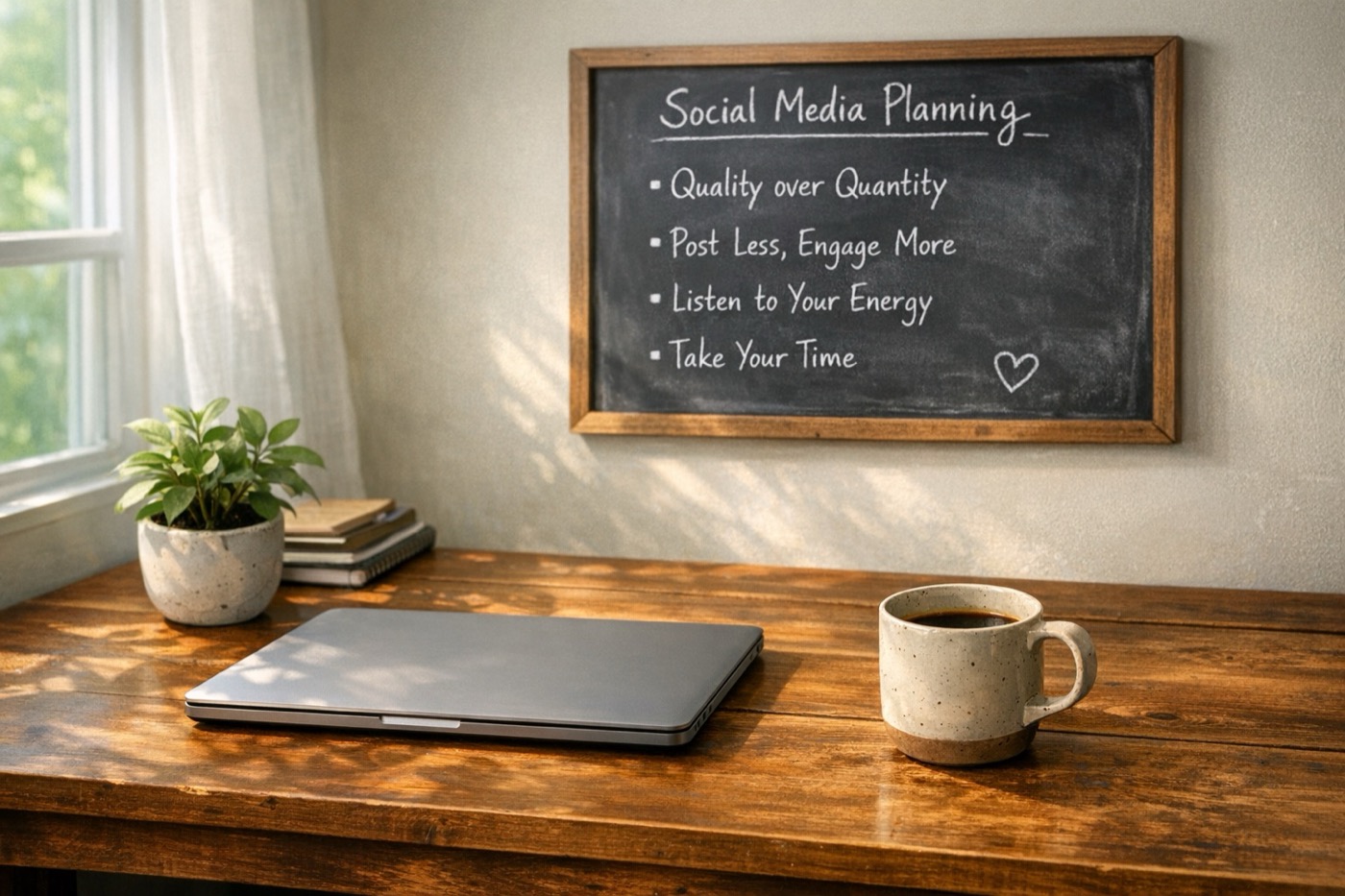 A Social Media Plan That Works on Low-Energy Weeks