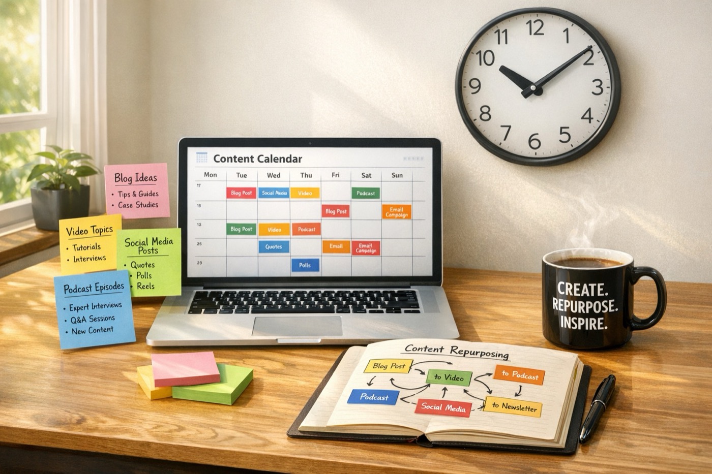 A Social Media Plan That Works on Low-Energy Weeks