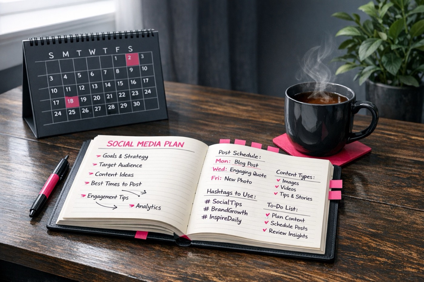 A Social Media Plan That Works on Low-Energy Weeks