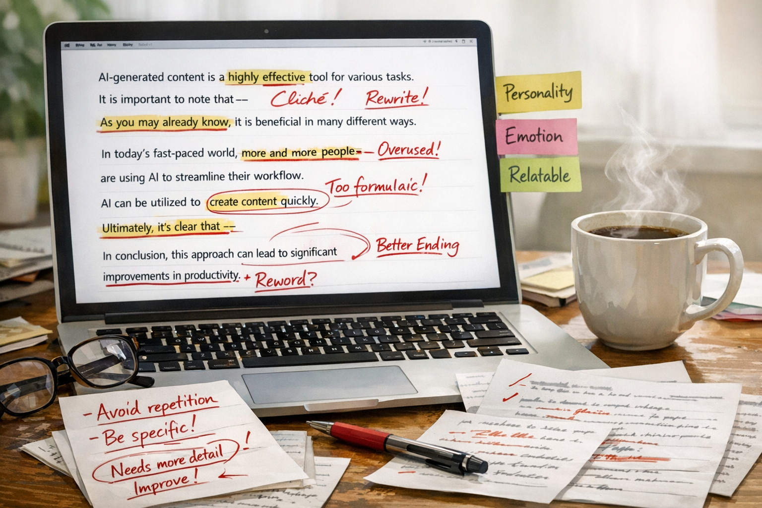 How to Fix AI Copy That Feels Stiff and Corporate